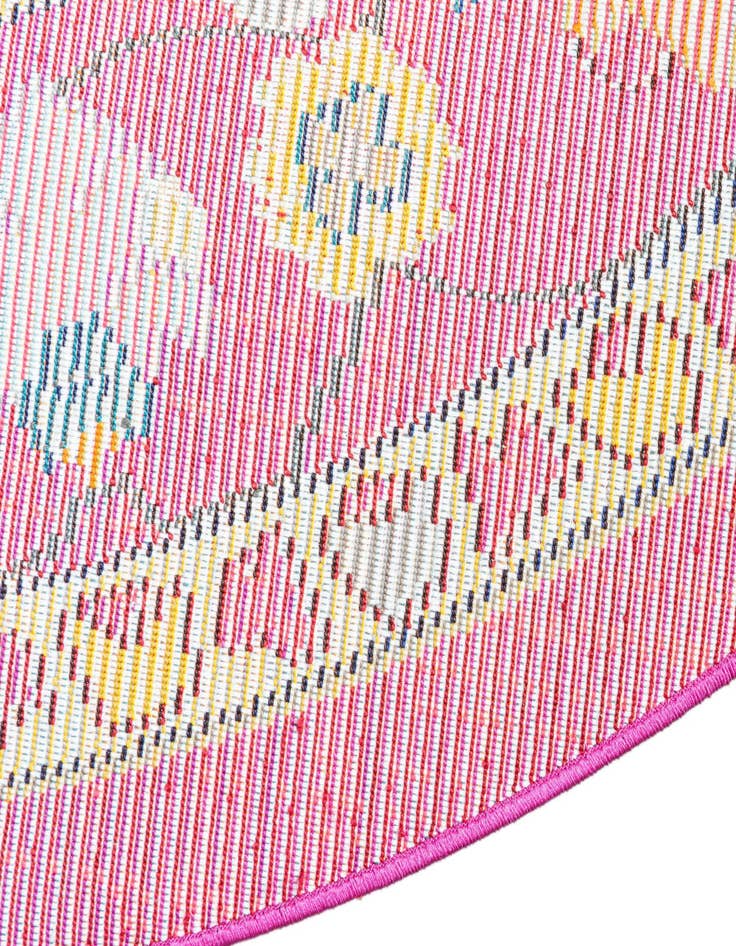 Detail image of 8' x 8' Washable Fleur Round Rug