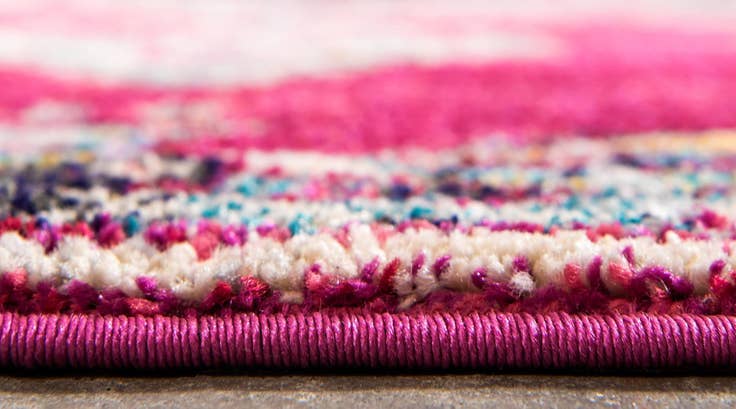 Detail image of 8' x 8' Washable Fleur Round Rug