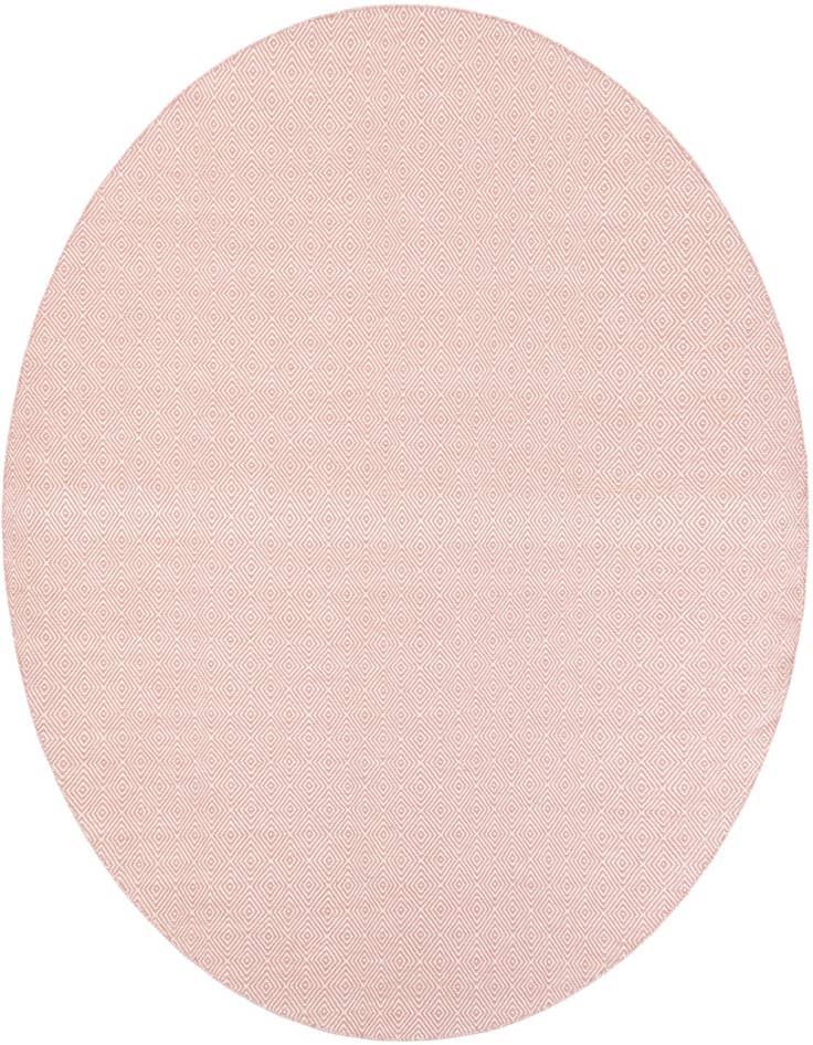 Detail image of 10' x 10' Hand Woven Geo Trellis Flatweave Round Rug