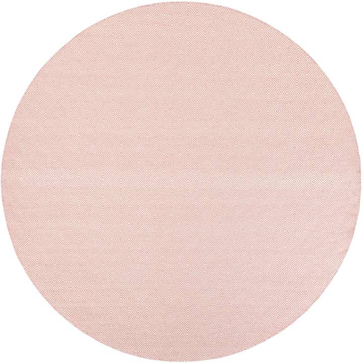 10' x 10' Hand Woven Geo Trellis Flatweave Round Rug