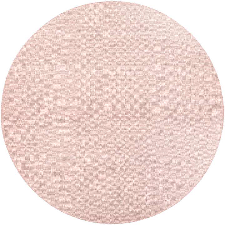12' x 12' Hand Woven Geo Trellis Flatweave Round Rug
