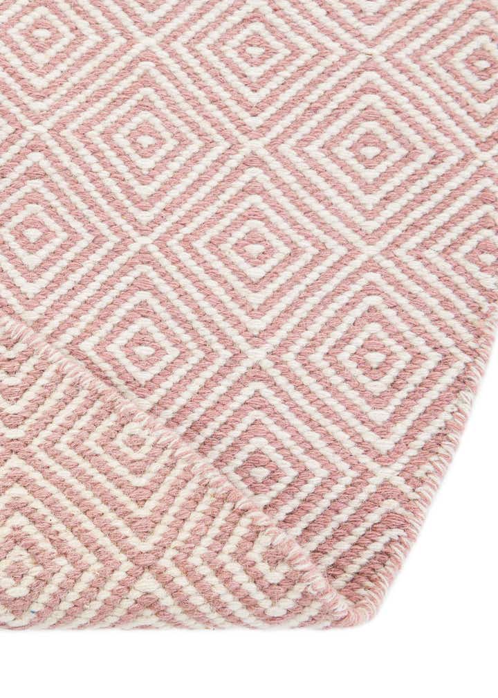 3' 1 x 3' 1 Hand Woven Geo Trellis Flatweave Round Rug