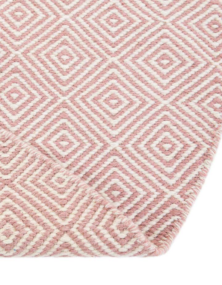 6' 1 x 6' 1 Hand Woven Geo Trellis Flatweave Round Rug