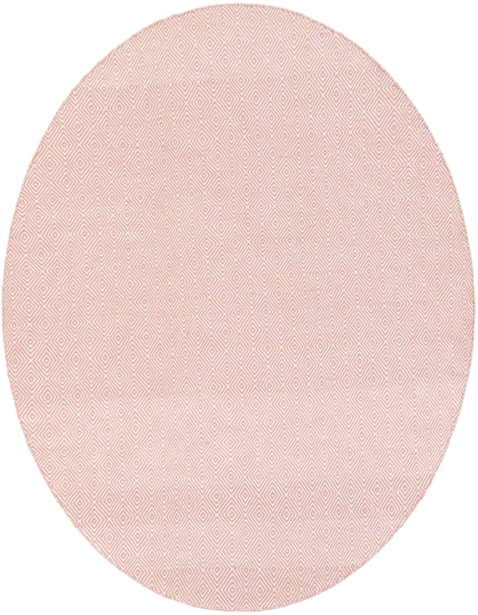 7' 10 x 7' 10 Hand Woven Geo Trellis Flatweave Round Rug