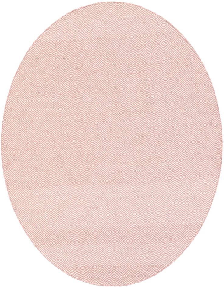 Detail image of 7' 10 x 7' 10 Hand Woven Geo Trellis Flatweave Round Rug