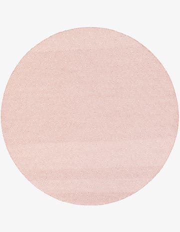 7' 10 x 7' 10 Hand Woven Geo Trellis Flatweave Round Rug