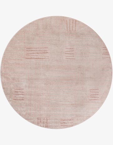 Pink Hanahan Round Rug