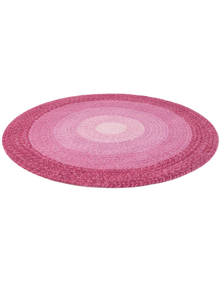 Detail image of 3' 1 x 3' 1 Handmade Hand Braided Wool Round Rug