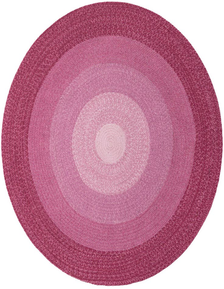 Detail image of 5' 1 x 5' 1  Hand Hand Braided Wool Round Rug