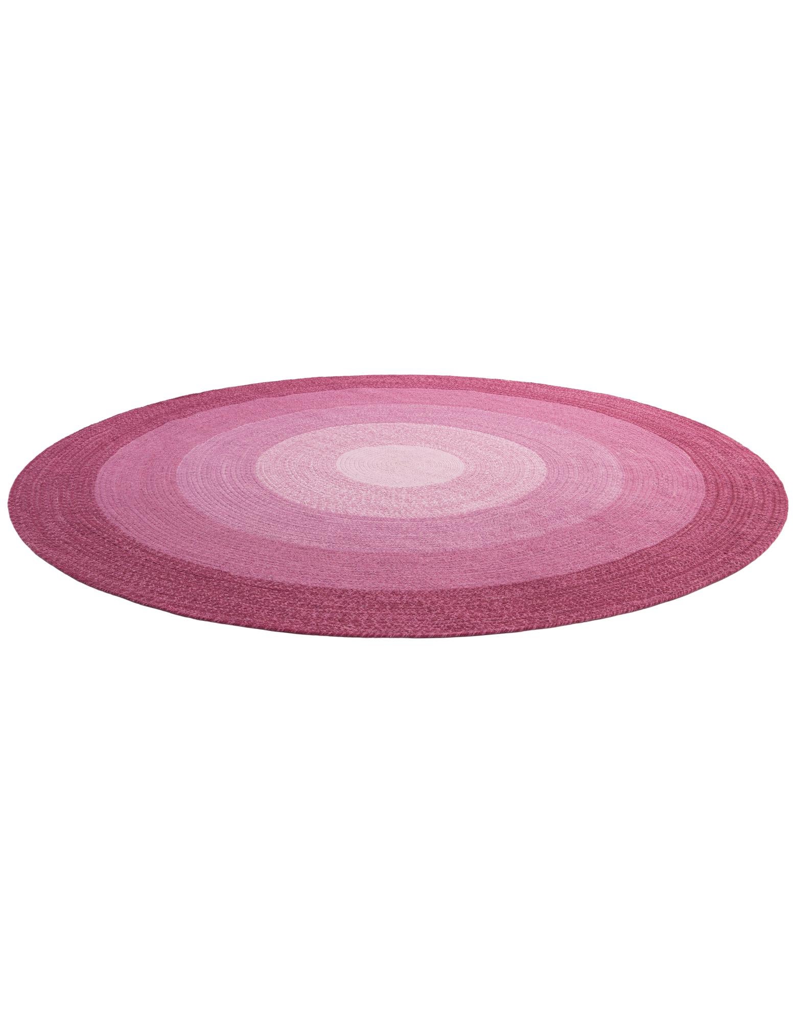 7' 10 x 7' 10 Handmade Hand Braided Wool Round Rug