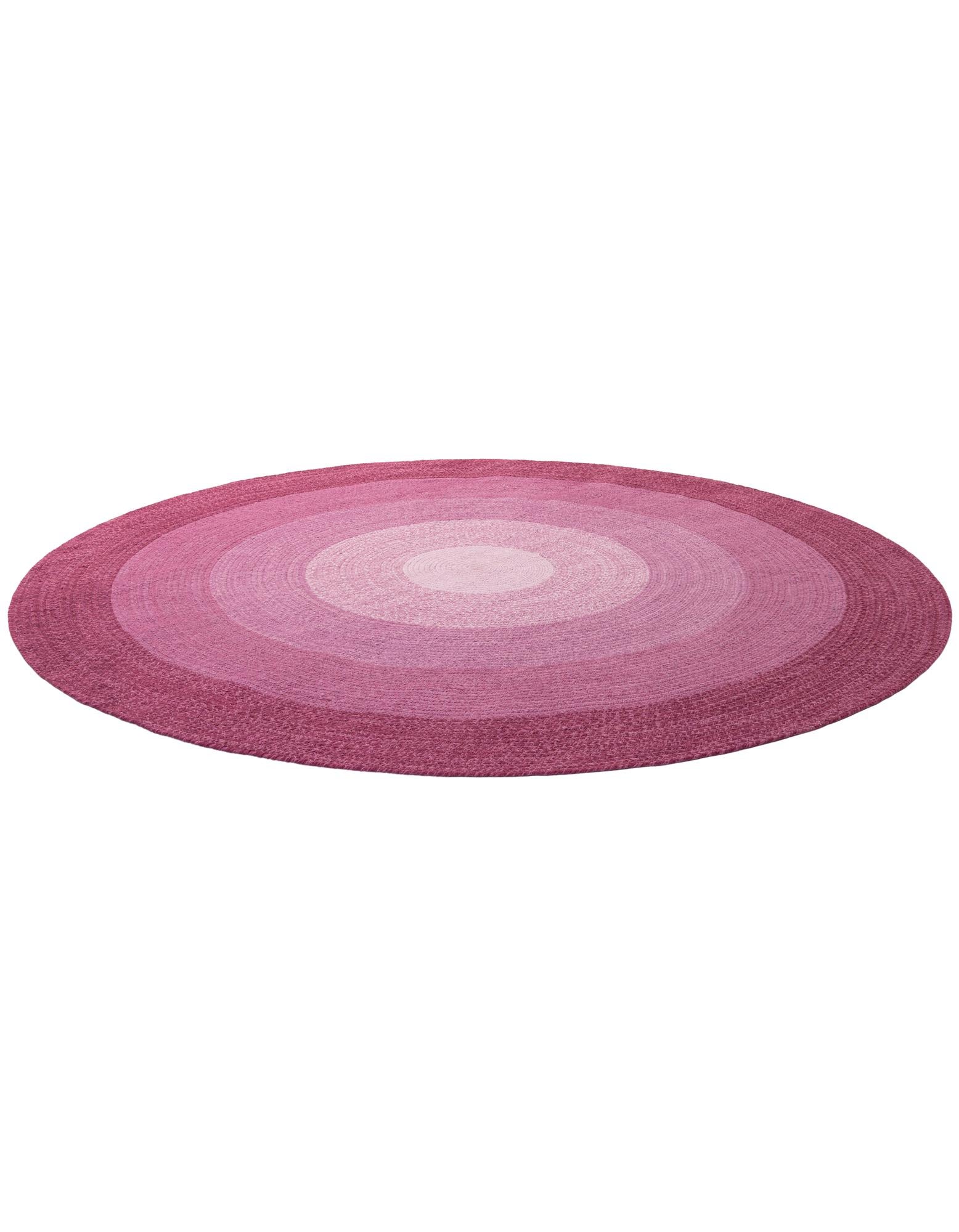 7' 10 x 7' 10 Handmade Hand Braided Wool Round Rug