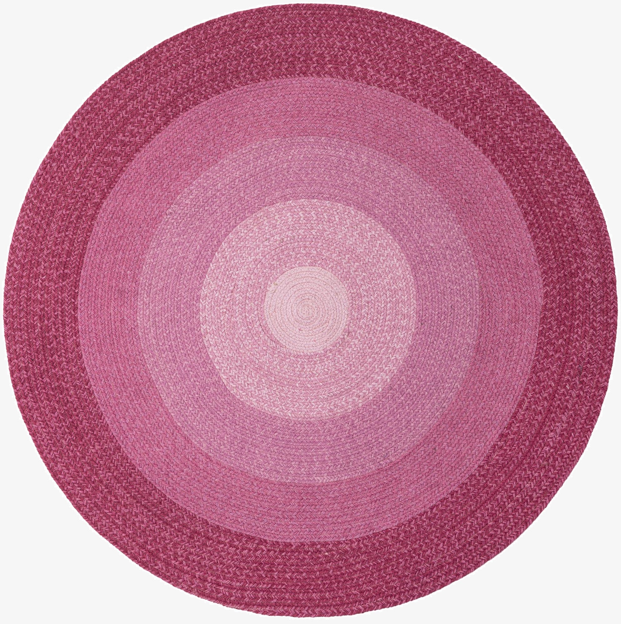 5' 1 x 5' 1  Hand Hand Braided Wool Round Rug