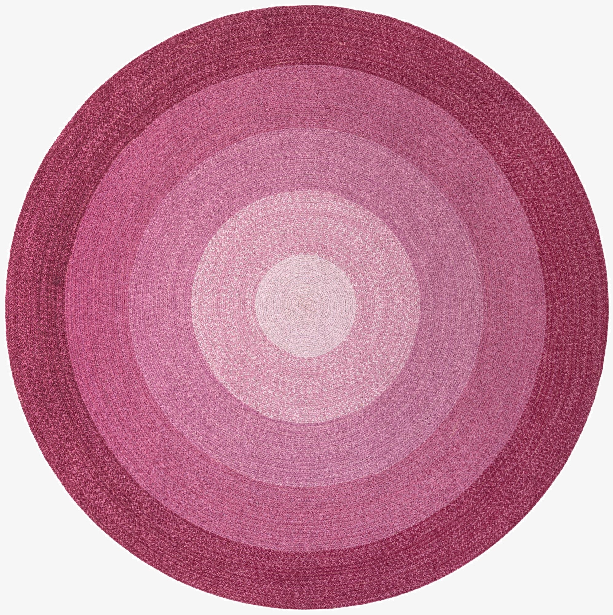 7' 10 x 7' 10  Hand Hand Braided Wool Round Rug