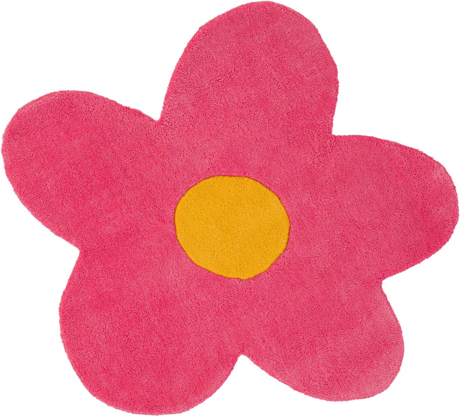 3' 1 x 3' 1 Happy Rugs Funky Flower Wool Round