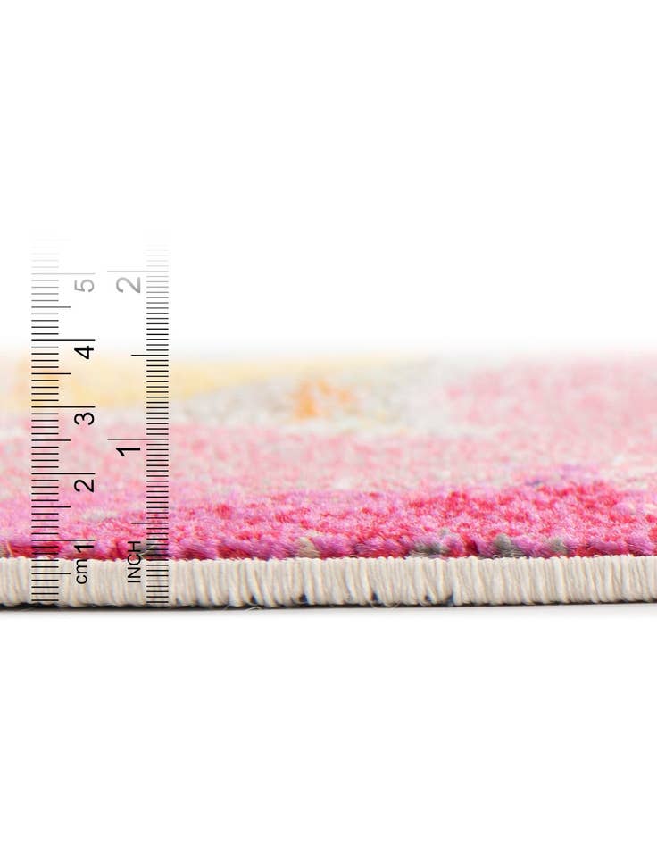 Detail image of 5' 3 x 5' 3 Washable Hyacinth Round Rug