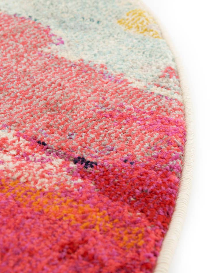Detail image of 5' 3 x 5' 3 Washable Hyacinth Round Rug
