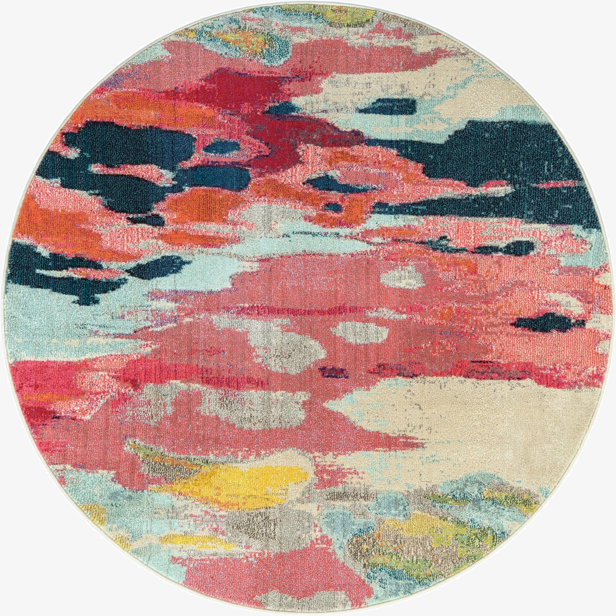 6' x 6' Washable Hyacinth Round Rug