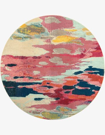8' x 8' Washable Hyacinth Round Rug