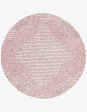 Pink Kai Round Rug