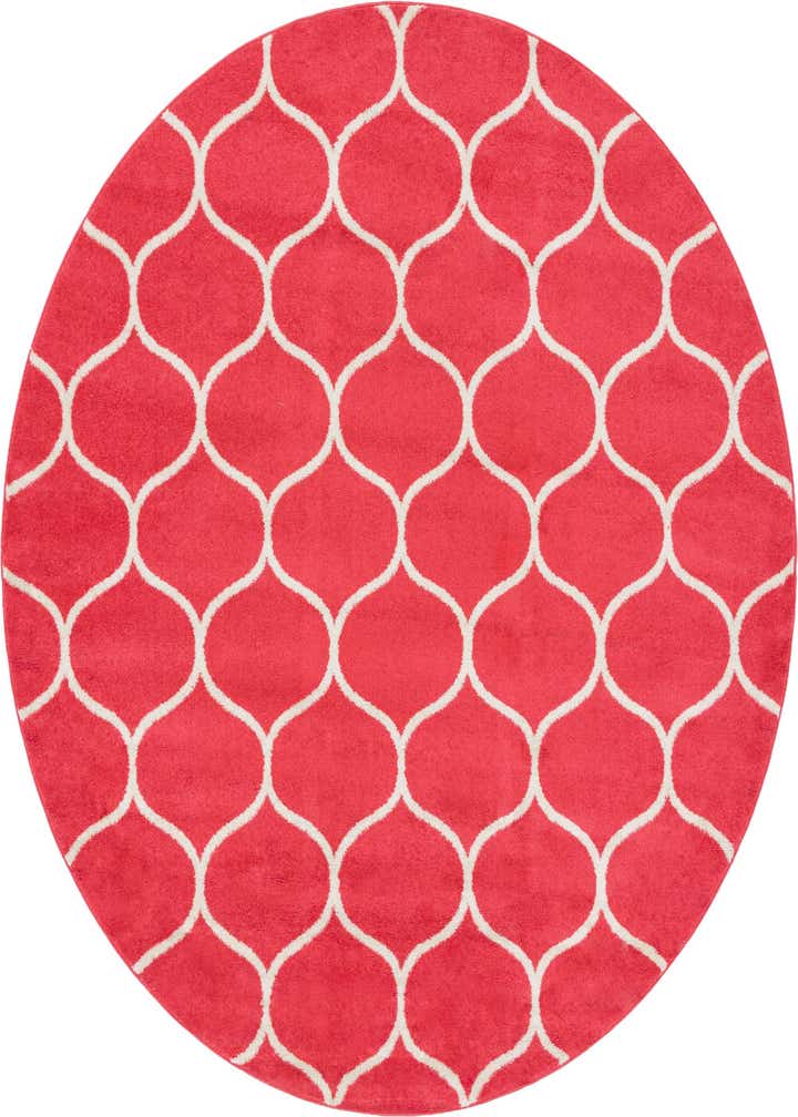 8' x 8' Lattice Frieze Round Rug