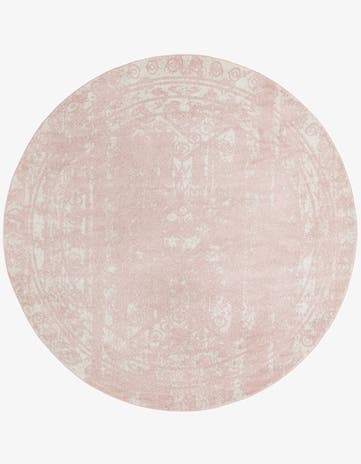 Pink Lennon Round Rug