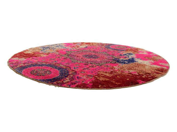 7' 1 x 7' 1 Hand Knotted Mamluk Ziegler Round Rug