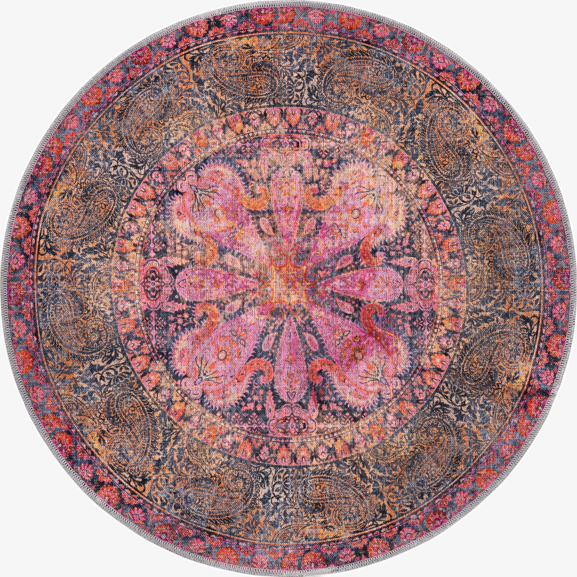 Primary image  4' x 4'  Washable Mangata Round Rug