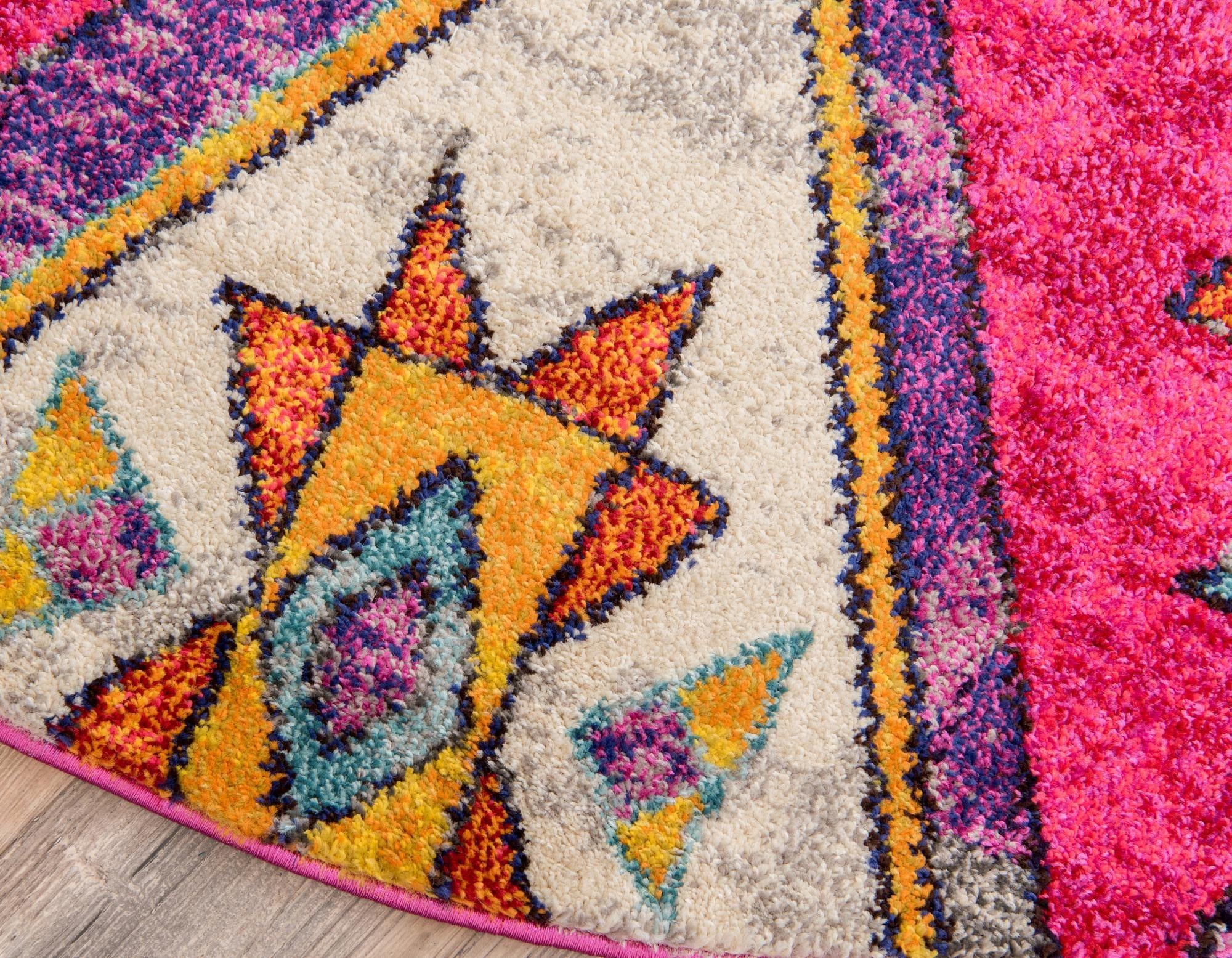 8' x 8' Washable Mesa Round Rug