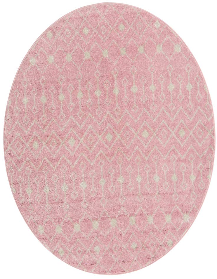 Detail image of 6' x 6' Moroccan Trellis Round Rug