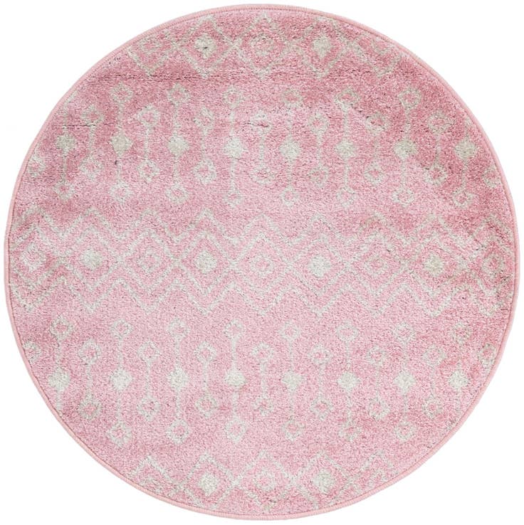 Detail image of 3' x 3' Moroccan Trellis Round Rug