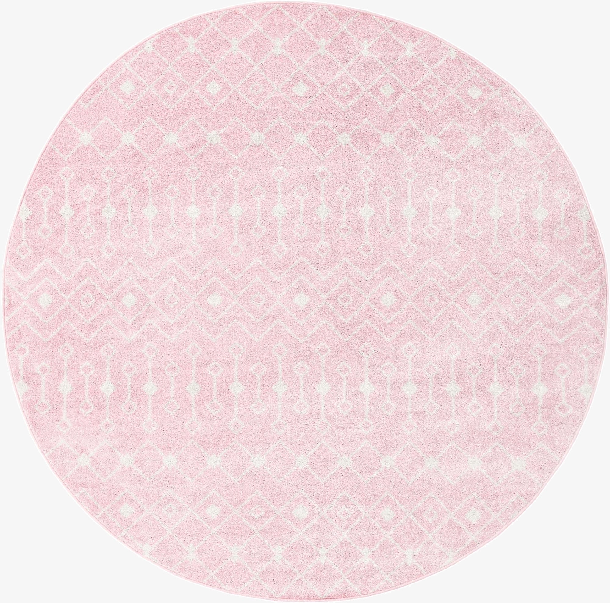 7' 10 x 7' 10 Moroccan Trellis Round Rug