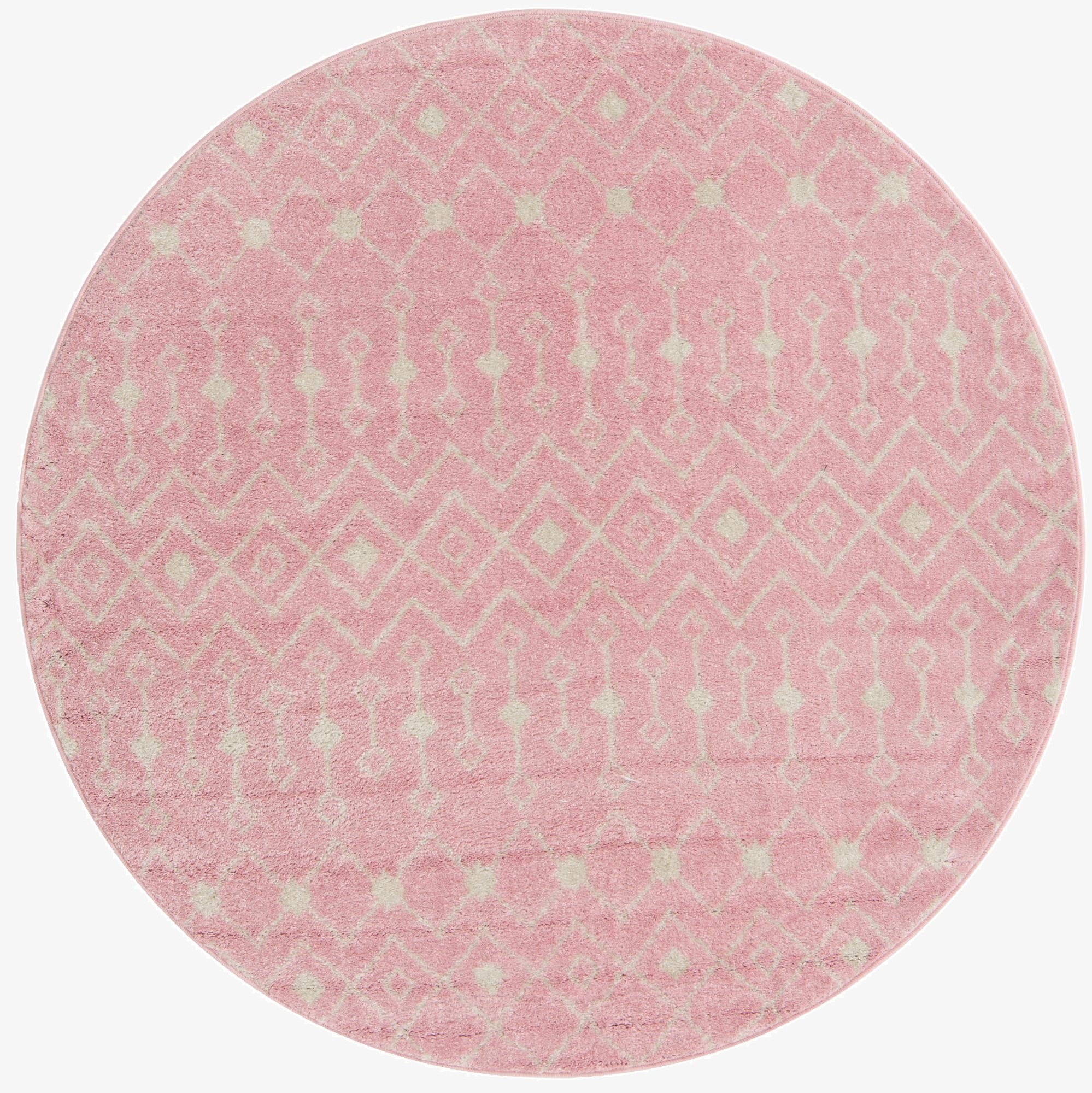 Primary image 6' x 6' Moroccan Trellis Round Rug