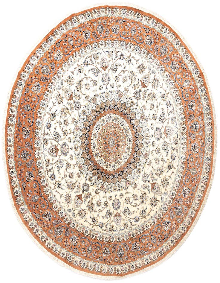Detail image of 13' 9 x 13' 9 Nain Wool Round Rug
