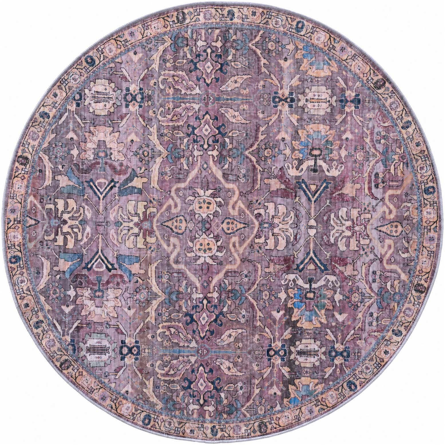 185cm x 185cm Nostalgia Tapis Rond