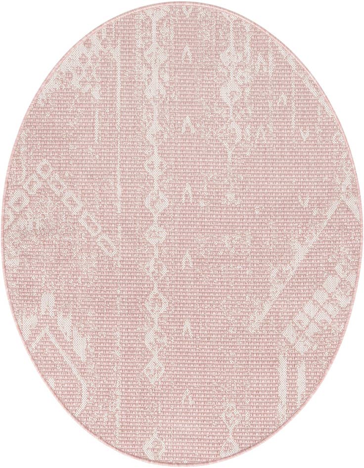 Detail image of 3' x 3' Easy-Clean Bohemian Indoor / Outdoor Round Rug