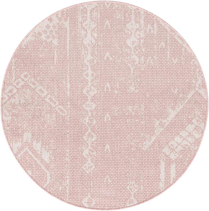 3' x 3' Easy-Clean Bohemian Indoor / Outdoor Round Rug
