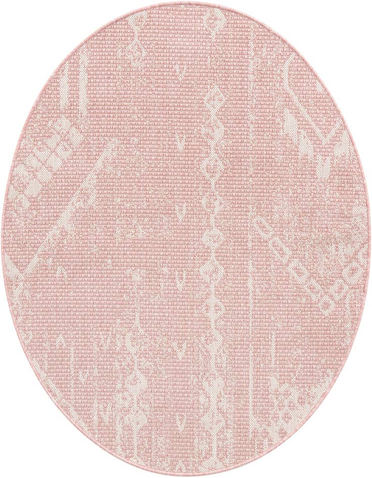 Detail image of 4' x 4' Easy-Clean Bohemian Indoor / Outdoor Round Rug