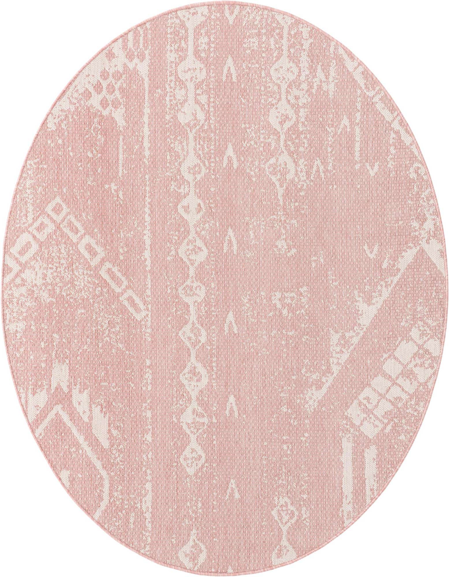 6' x 6' Easy-Clean Bohemian Indoor / Outdoor Round Rug