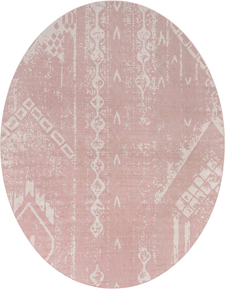 Detail image of 13' x 13' Easy-Clean Bohemian Indoor / Outdoor Round Rug