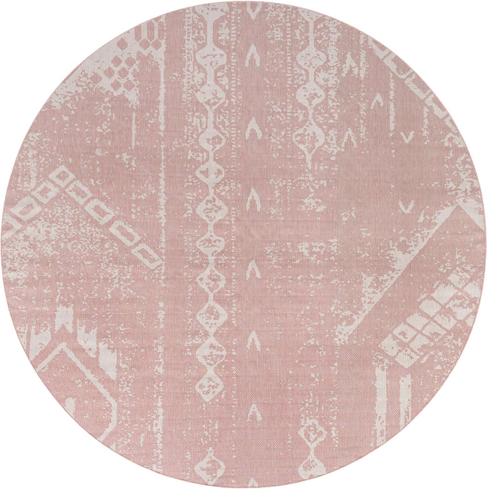 13' x 13' Easy-Clean Bohemian Indoor / Outdoor Round Rug