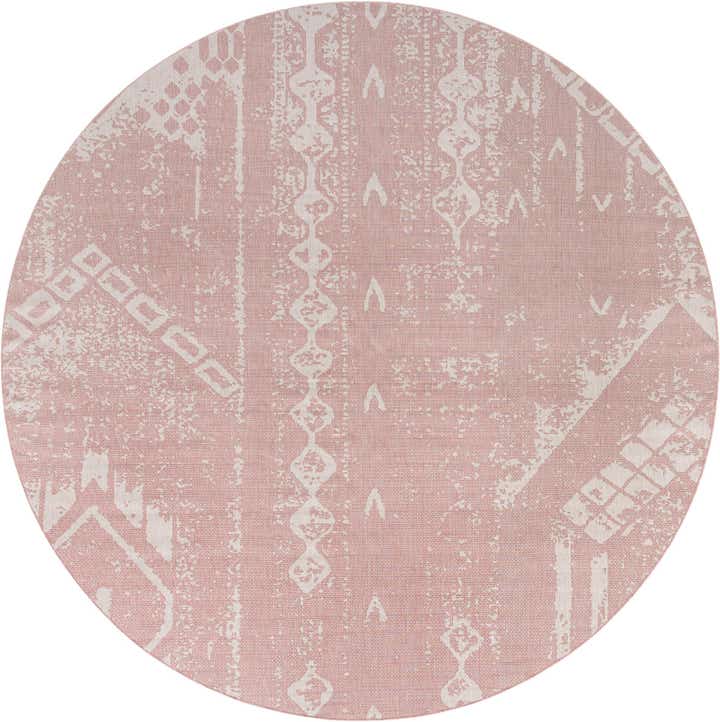 13' x 13' Easy-Clean Bohemian Indoor / Outdoor Round Rug
