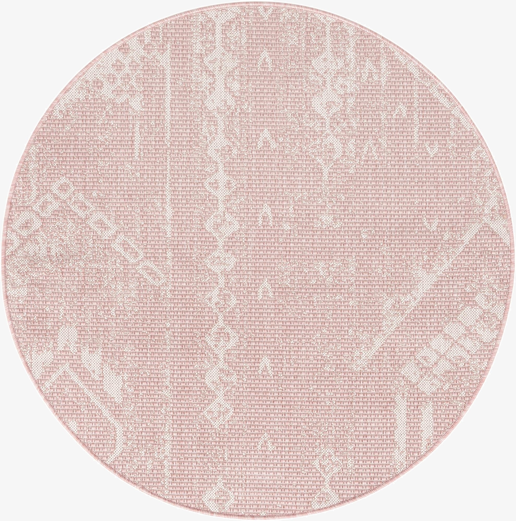 3' x 3'  Washable Bohemian Indoor / Outdoor Round Rug