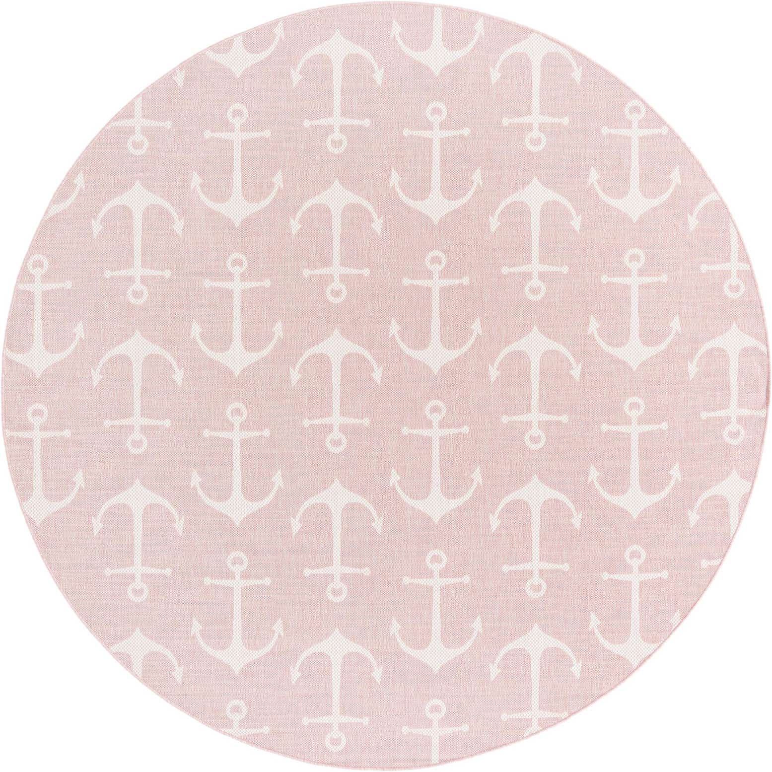 10' x 10' Easy-Clean Coastal Indoor / Outdoor Round Rug