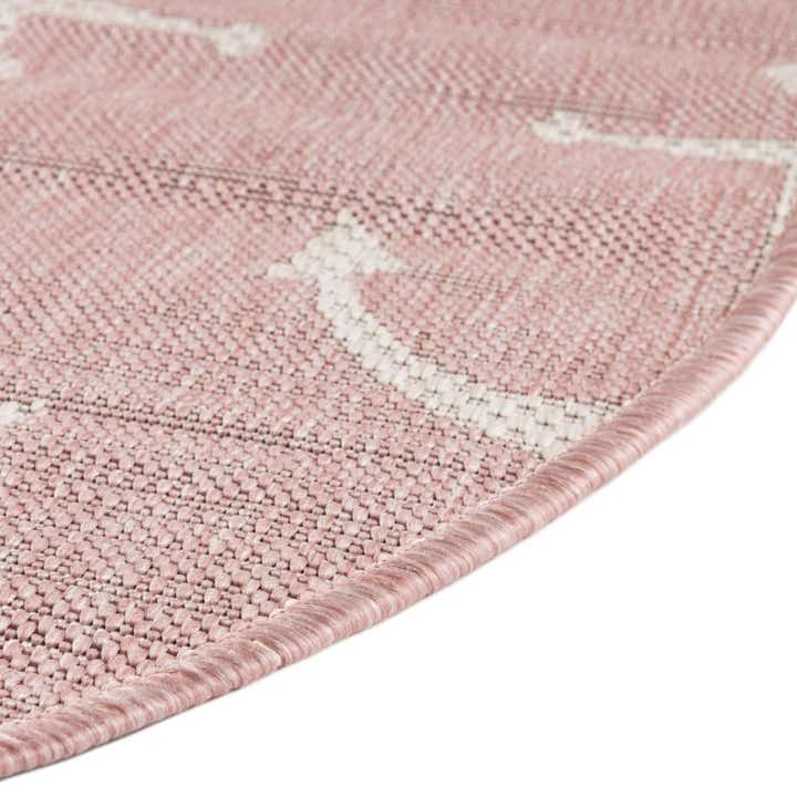 10' x 10' Easy-Clean Coastal Indoor / Outdoor Round Rug