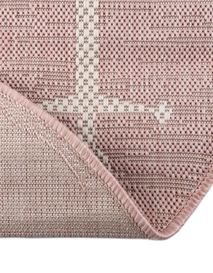 Detail image of 3' x 3' Easy-Clean Coastal Indoor / Outdoor Round Rug