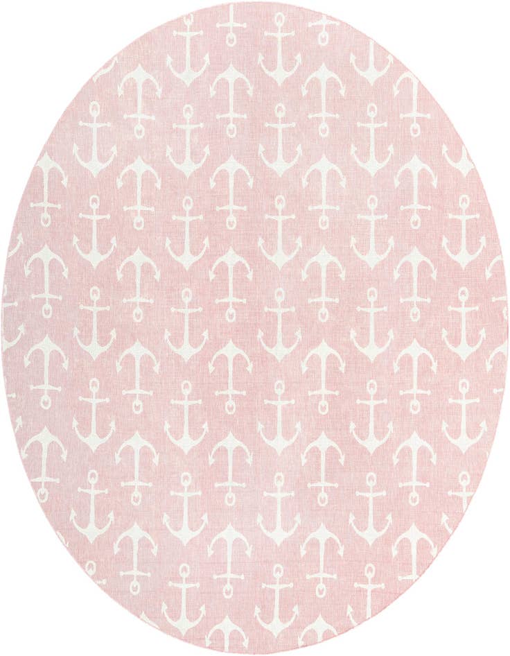 Detail image of 13' x 13' Easy-Clean Coastal Indoor / Outdoor Round Rug