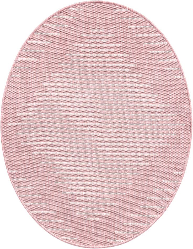 Detail image of 3' x 3' Easy-Clean Modern Indoor / Outdoor Round Rug