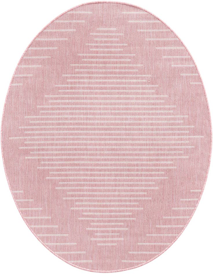 Detail image of 4' x 4' Easy-Clean Modern Indoor / Outdoor Round Rug