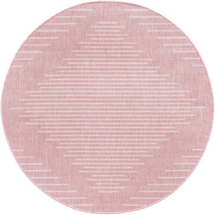 4' x 4' Easy-Clean Modern Indoor / Outdoor Round Rug