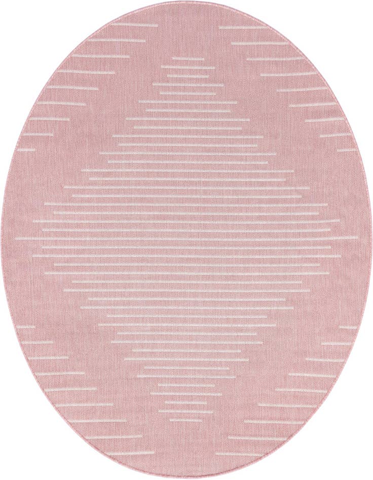 Detail image of 6' x 6' Easy-Clean Modern Indoor / Outdoor Round Rug